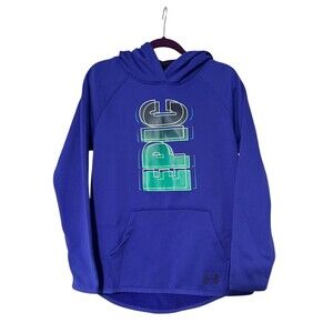 Under Armour Storm Little Boy's YSM  Size 8 Blue Logo Hoodie Sweatshirt